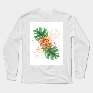 Flower print Long Sleeve T-Shirt